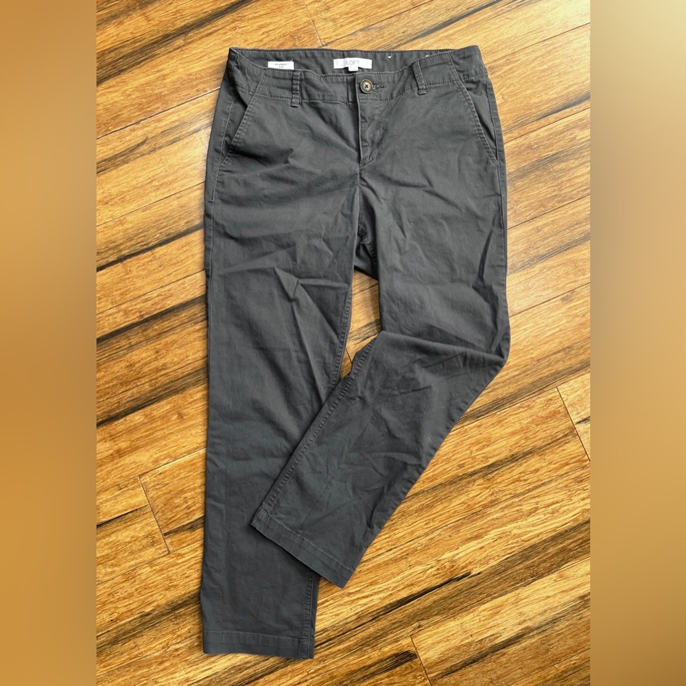 LOFT Women's Black Chino Pants
